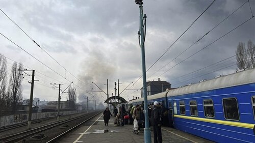 Проводница эвакуационного поезда