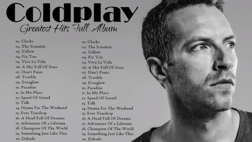 Coldplay's Best Songs Playlist for the next 5 Years