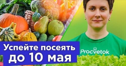 ЭТИ ОВОЩИ НУЖНО УСПЕТЬ ПОСЕЯТЬ ДО 10 МАЯ, иначе потом не ждите хорошего урожая