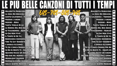 Le più belle canzoni italiane di tutti i tempi